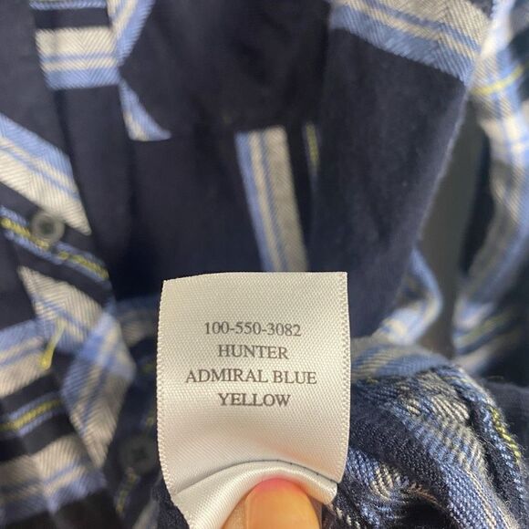 RAILS Hunter Plaid Button Down Shirt in Admiral Blue - Picture 5 of 8